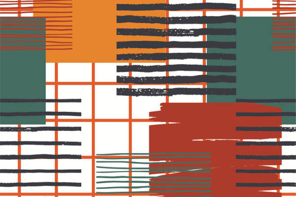 抽象几何图案服装印花面料设计