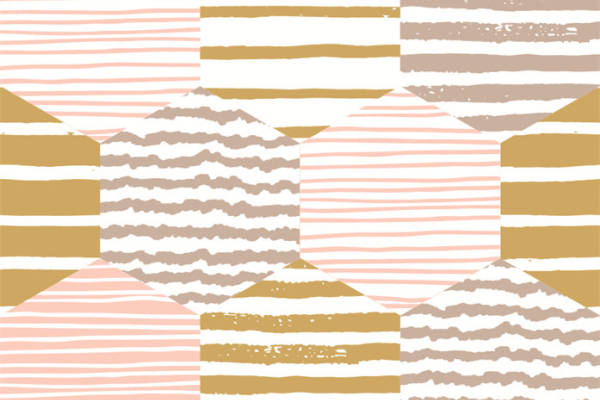 抽象几何图案服装印花面料设计