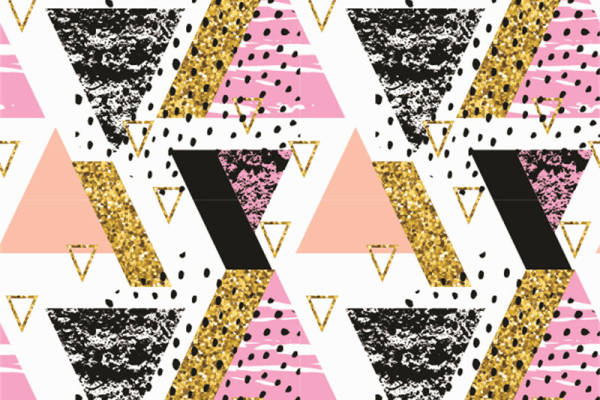 时尚几何图案服装印花面料设计