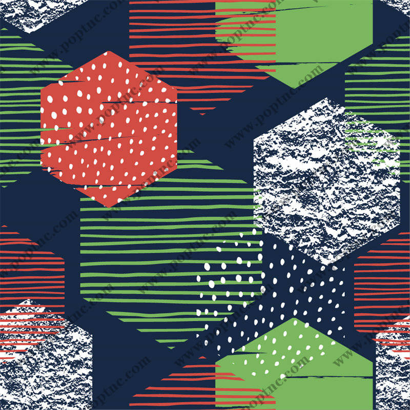 现代抽象几何图案面料印花服装印花设计