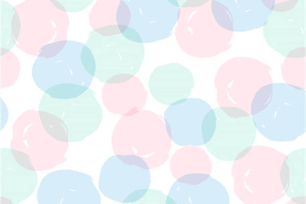 柔和色彩泡泡图案面料印花服装印花设计