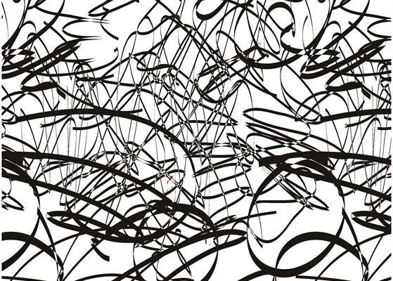 抽象艺术风格面料印花，现代服装印花设计