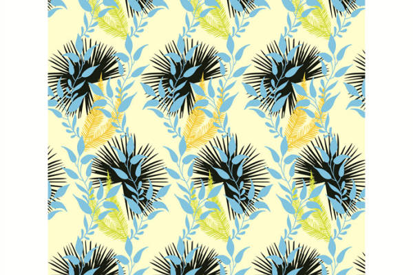 夏季清新花卉面料印花服装印花设计