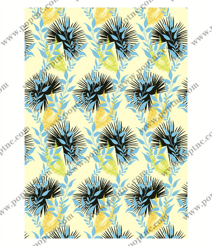 夏季清新花卉面料印花服装印花设计