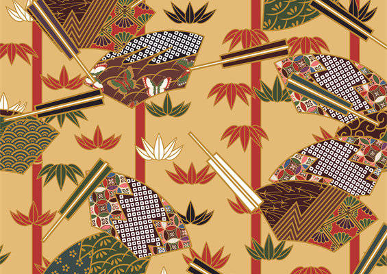 日式和风面料印花设计，传统与现代结合的服装印花