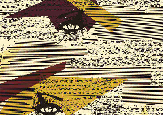 复古几何图案服装印花面料设计