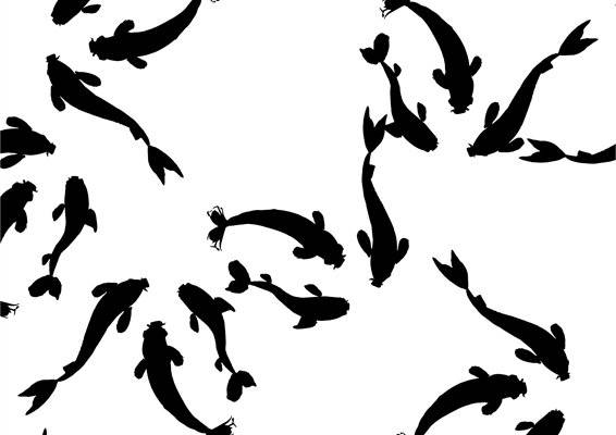 动感跳跃青蛙图案服装印花面料设计