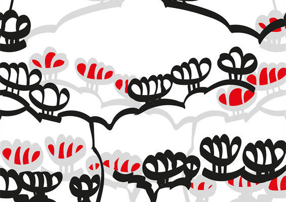 抽象风格面料印花:时尚服装印花设计