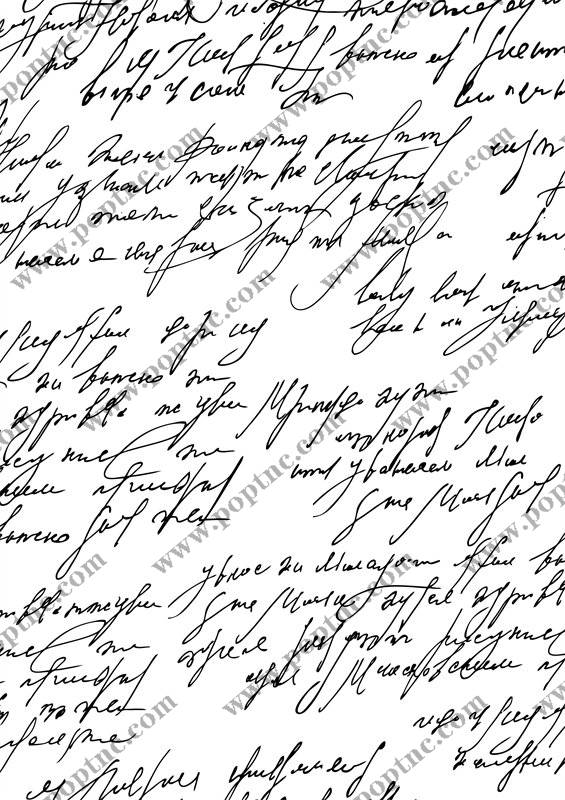 经典黑白手写体面料印花,打造独特服装印花风格