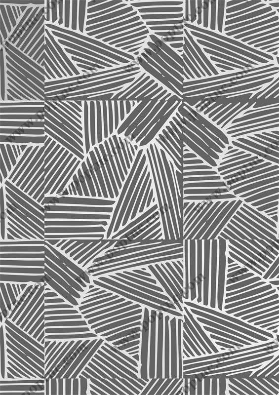 现代抽象几何图案服装印花面料设计