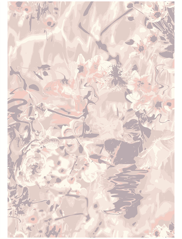 优雅花卉图案面料印花服装印花设计
