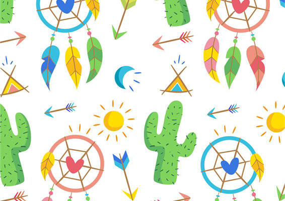 夏季清新自然风服装印花面料设计