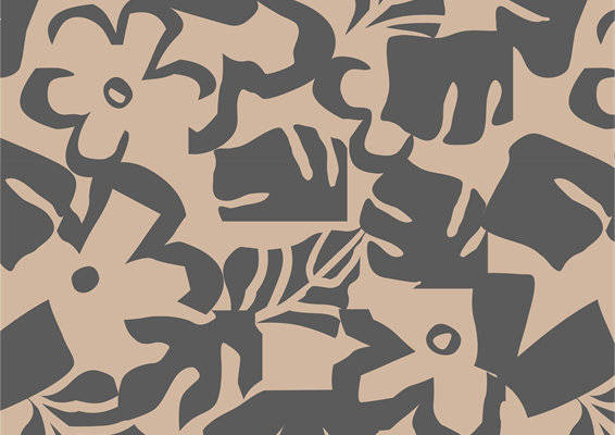 抽象几何图案面料印花,现代风格服装印花设计