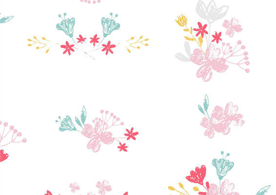 优雅花卉图案服装印花面料设计