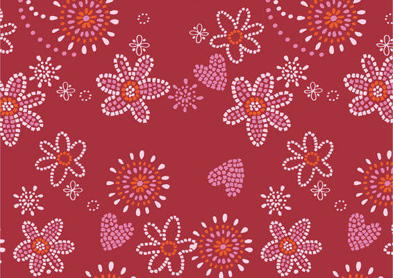 复古花卉图案面料印花服装印花设计