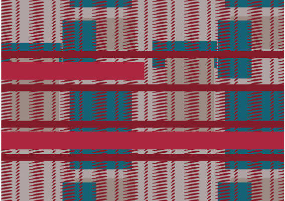 现代几何图案服装印花面料设计