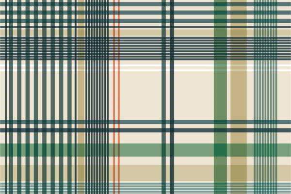 经典格子图案服装印花面料设计