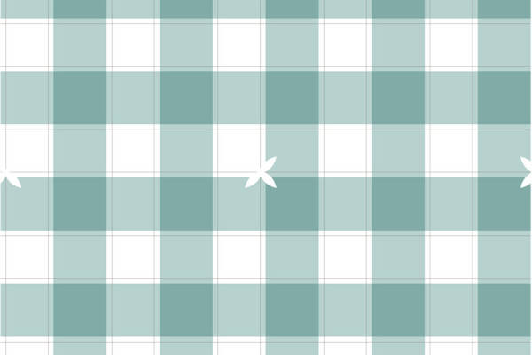 清新格子图案服装印花面料设计
