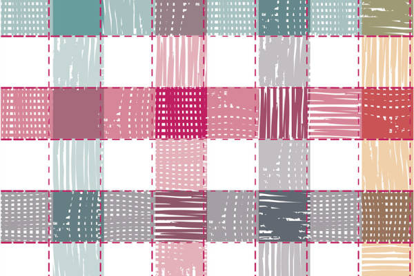 2024年新款时尚抽象几何图案服装印花面料