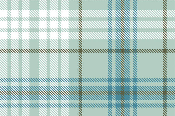 经典格子图案服装印花面料设计