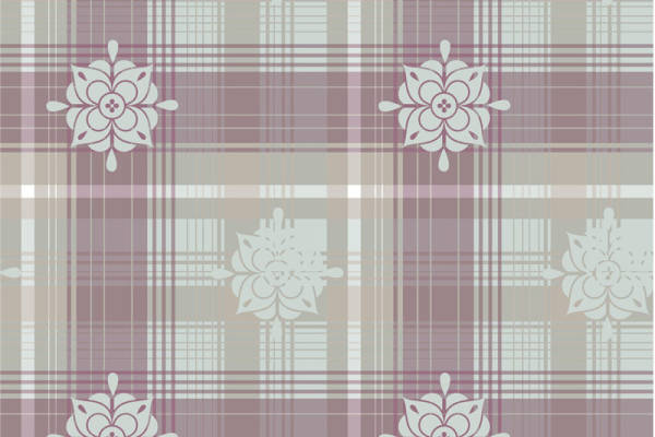 优雅花卉图案面料印花，适用于时尚服装印花设计