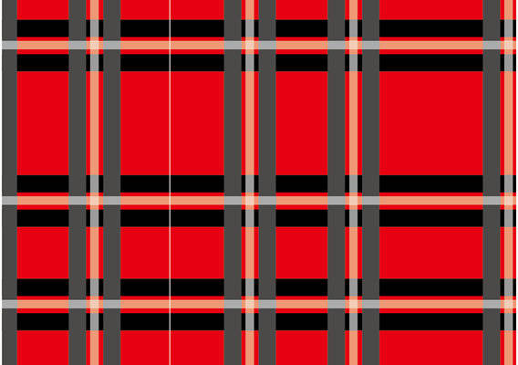 经典红色格子服装印花面料设计,适合四季穿着