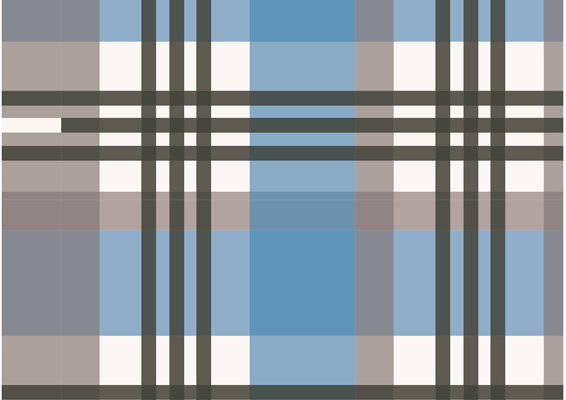 经典蓝白灰格子服装印花面料设计