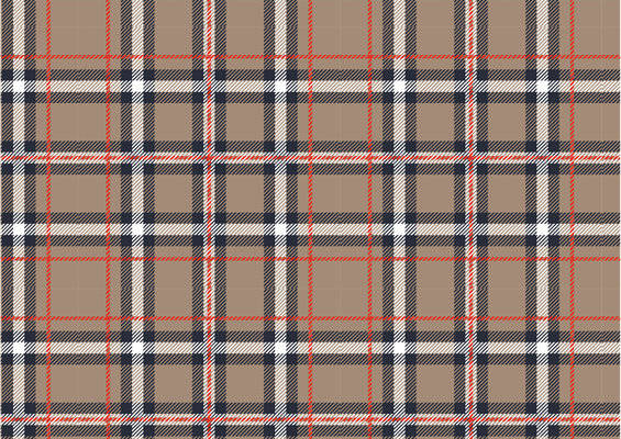 经典格子图案面料印花，适合多种服装风格