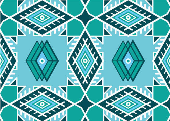 现代几何图案服装印花面料设计