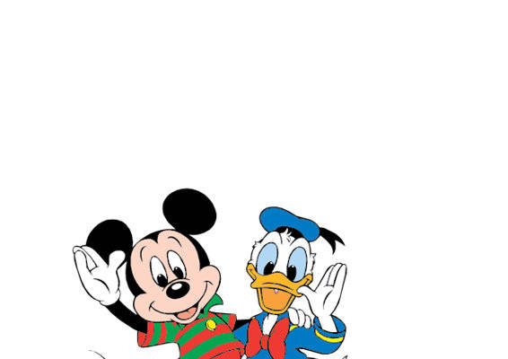 经典卡通裁片印花服装，米奇与唐老鸭的欢乐时刻