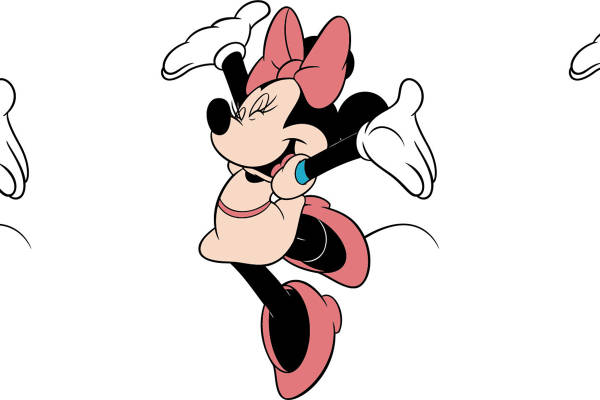 经典卡通裁片印花服装：米奇与米妮的时尚之旅