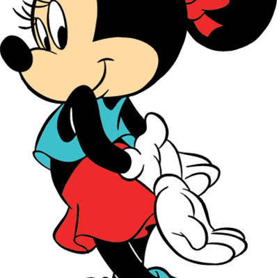 经典卡通角色米妮裁片印花服装印花设计