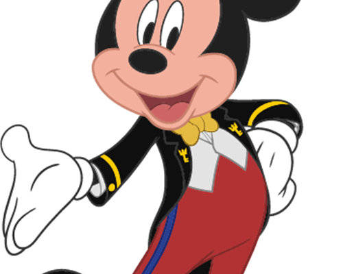 迪士尼经典角色米奇国王裁片印花服装印花设计