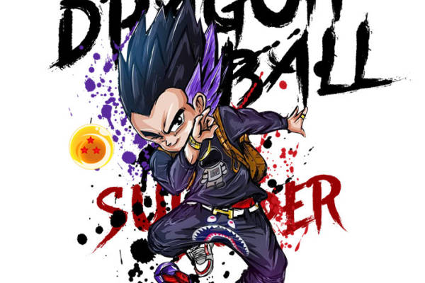 龙珠超级赛亚人裁片印花服装印花设计