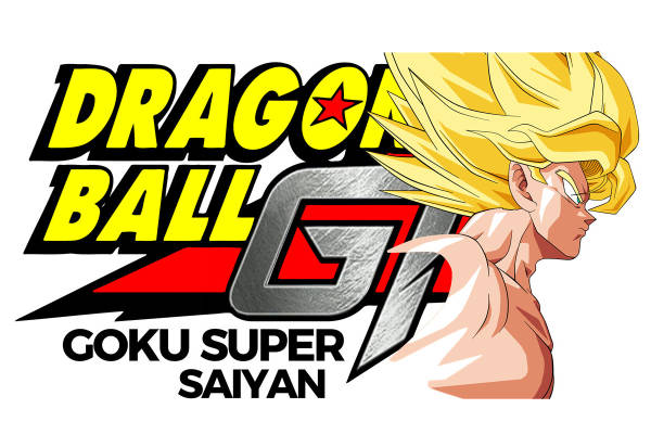 龙珠GT超级赛亚人悟空裁片印花服装印花设计