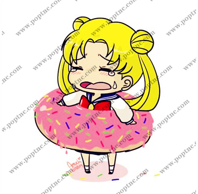 可爱卡通动漫角色裁片印花服装印花设计