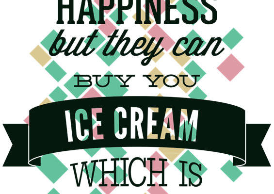 趣味裁片印花服装:用冰淇淋代替幸福