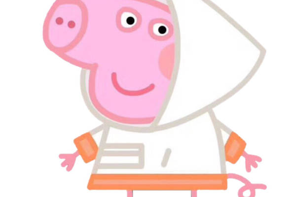 可爱卡通猪头裁片印花服装印花设计