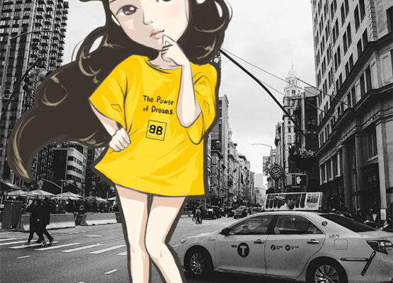 都市时尚风裁片印花服装印花设计,展现个性魅力