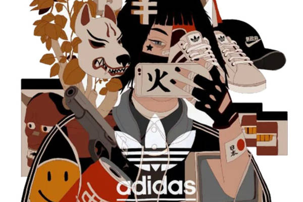 时尚街头风格裁片印花服装印花设计