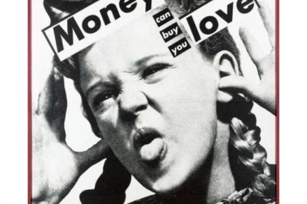 经典黑白风格服装印花:钱能买爱情吗?裁片印花设计