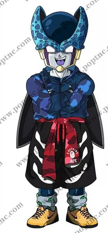 动漫风格裁片印花服装印花设计,打造独特街头时尚