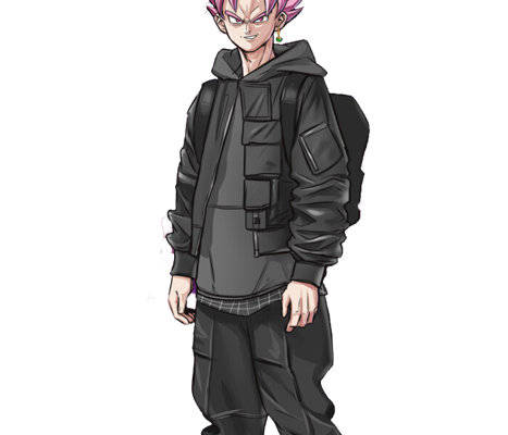 时尚动漫风格裁片印花服装印花设计