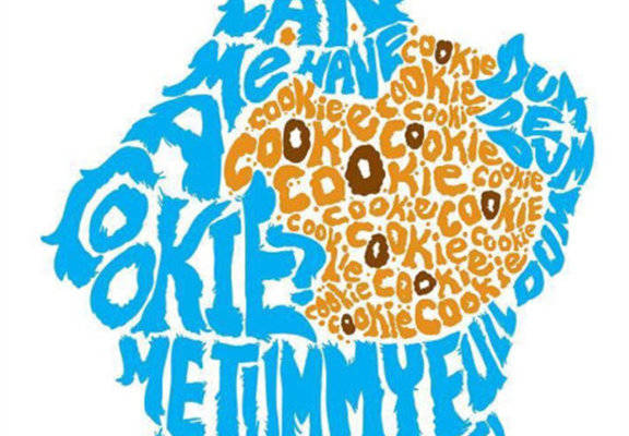 创意裁片印花服装：饼干怪物主题趣味服装印花设计