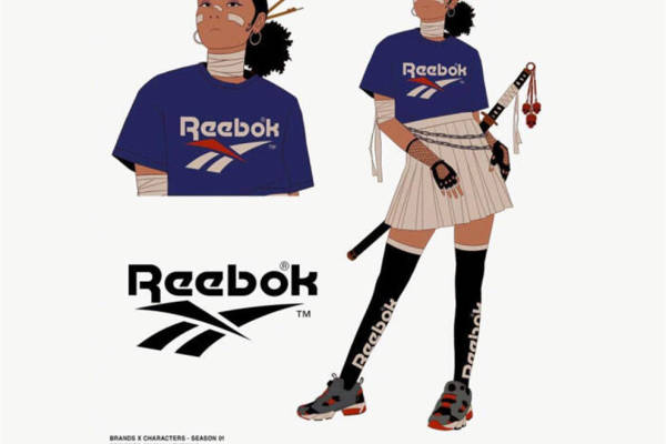 融合传统与现代的Reebok裁片印花服装印花设计