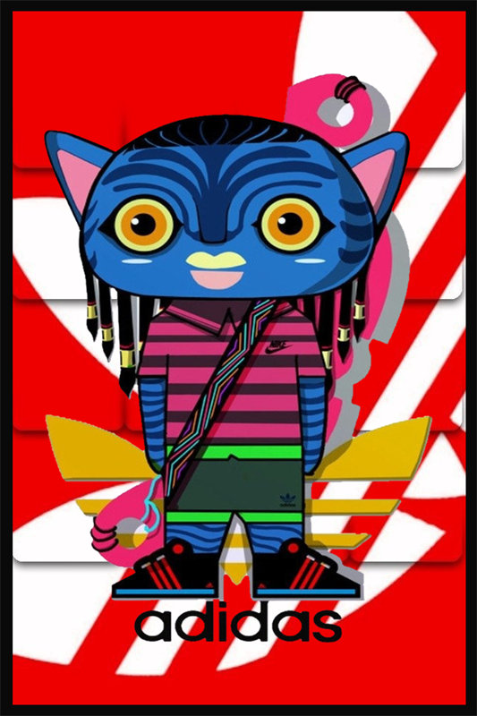 时尚潮流卡通猫头鹰裁片印花服装印花设计