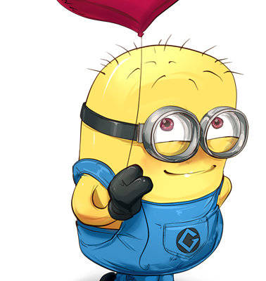 可爱卡通小黄人裁片印花服装印花设计