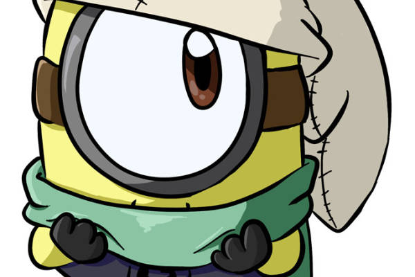 可爱卡通小黄人裁片印花服装印花设计