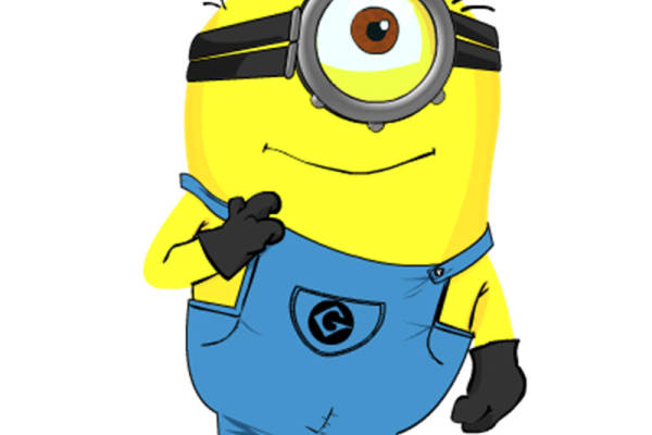 趣味卡通小黄人裁片印花服装印花设计