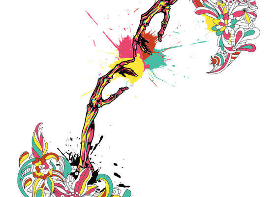 时尚多彩花卉裁片印花服装，展现个性与活力